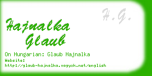 hajnalka glaub business card